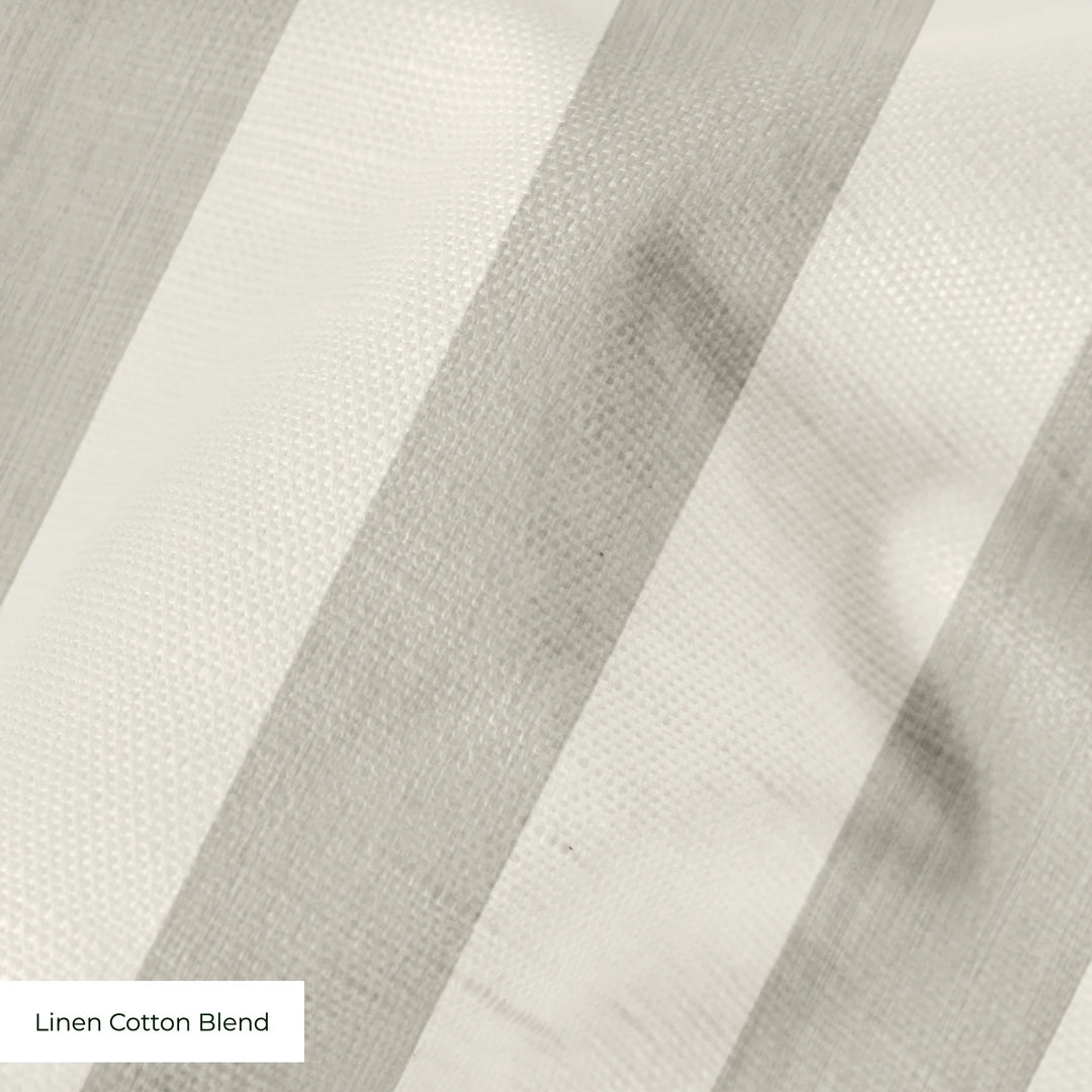 Collins Stripe: Ivory Fabric by the Yard