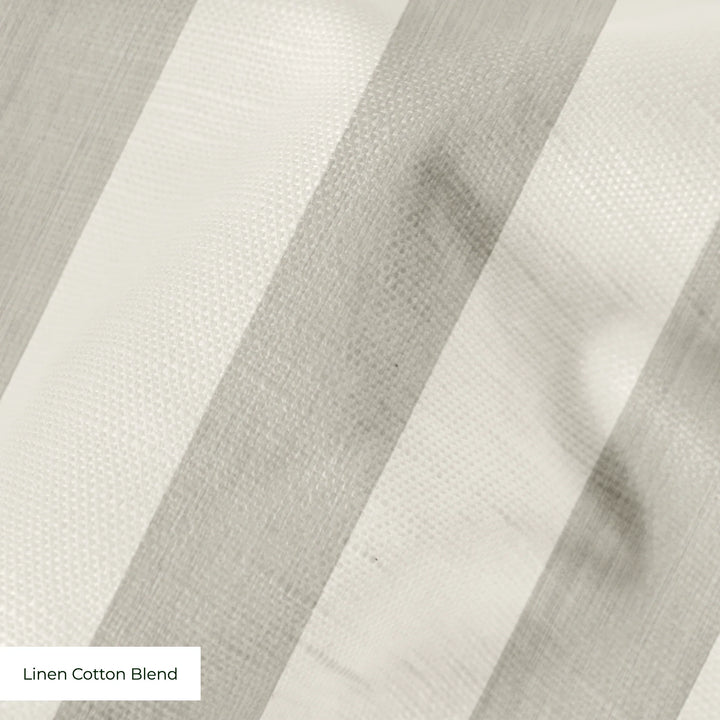 Collins Stripe: Ivory Fabric by the Yard