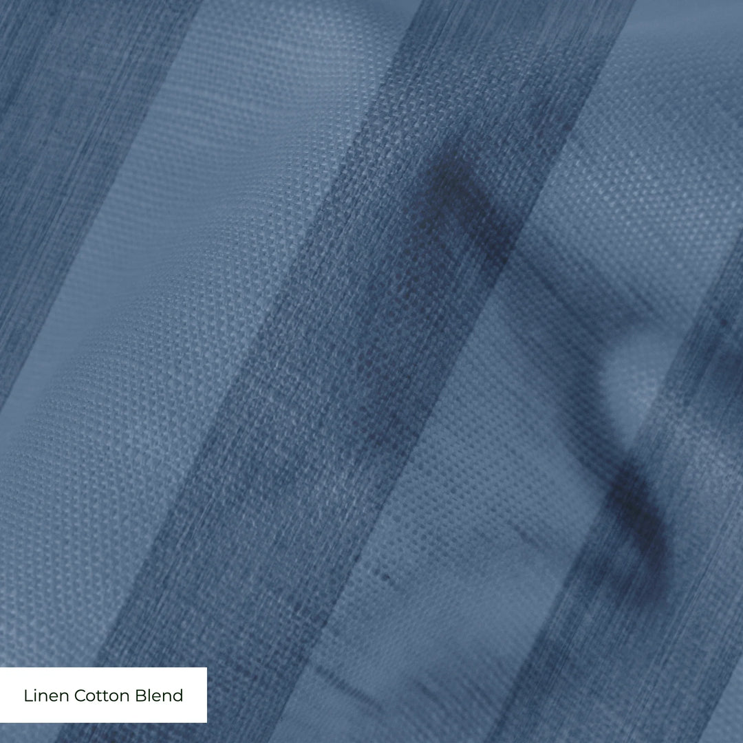 Collins Stripe: Dusty Blue Fabric by the Yard