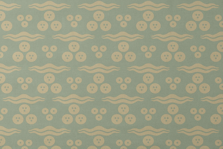 Chintamani Imperial, Eucalyptus / Flax Fabric