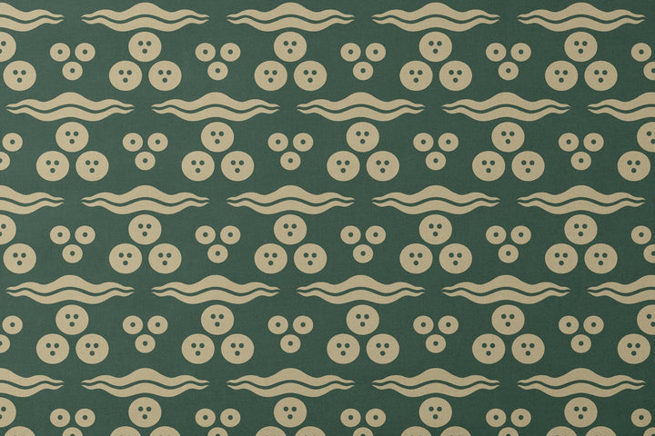Chintamani Imperial, Forest Floor / Flax Fabric