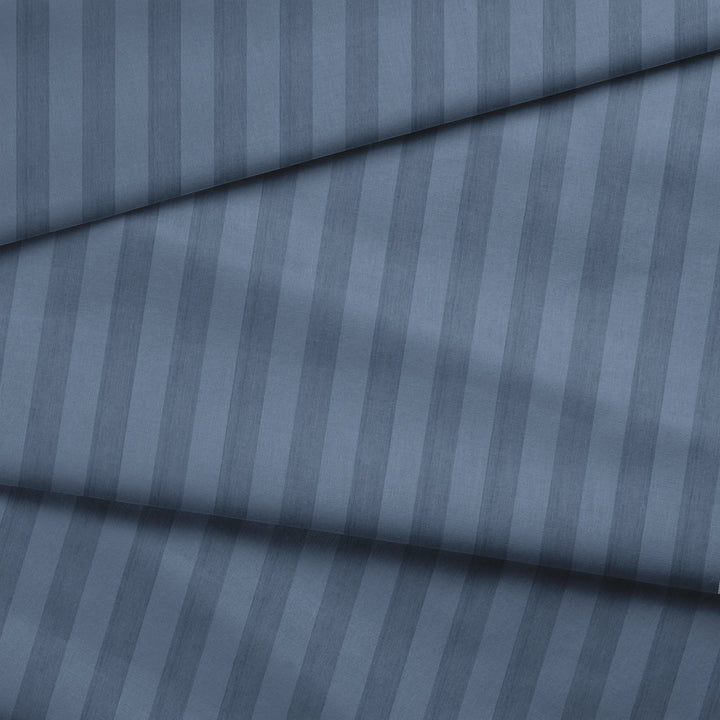 Collins Stripe: Dusty Blue Fabric by the Yard