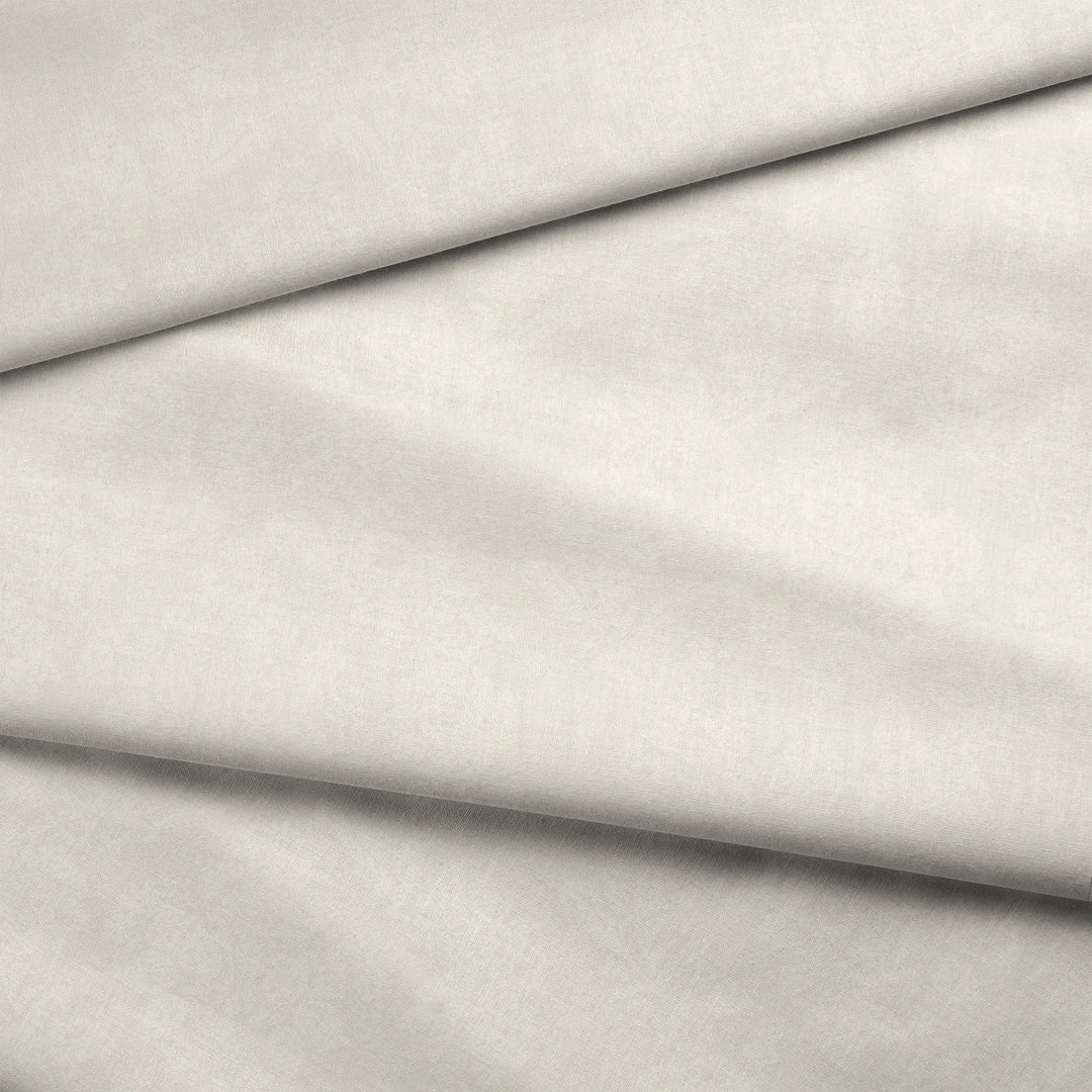 Cream early 20th century tone-on-tone brocade bouquets: draped fabric fold preview.