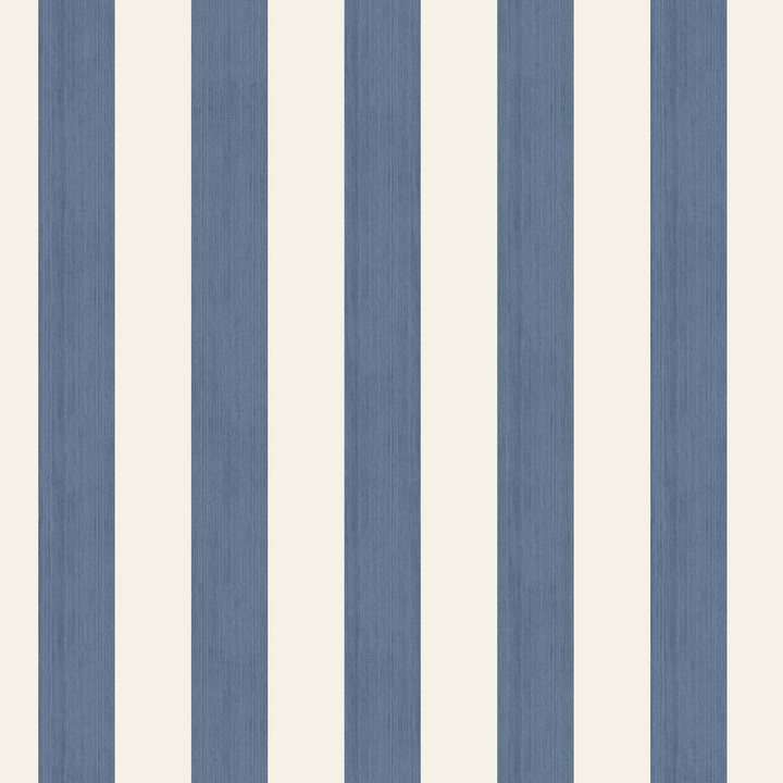 Greyed blue and ivory 19th century equal-width stripe, blue striated: seamless repeating pattern tile for fabric by the yard.