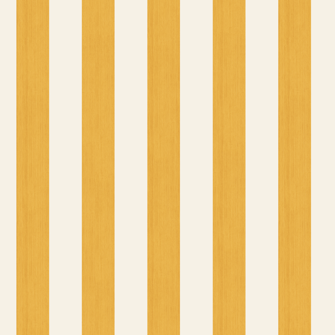 Marigold and ivory 19th century equal-width stripe, yellow striated: seamless repeating pattern tile for fabric by the yard.