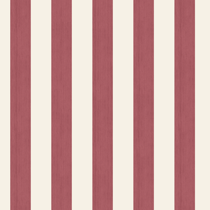 Dusty red and ivory 19th century equal-width stripe, red striated: seamless repeating pattern tile for fabric by the yard.