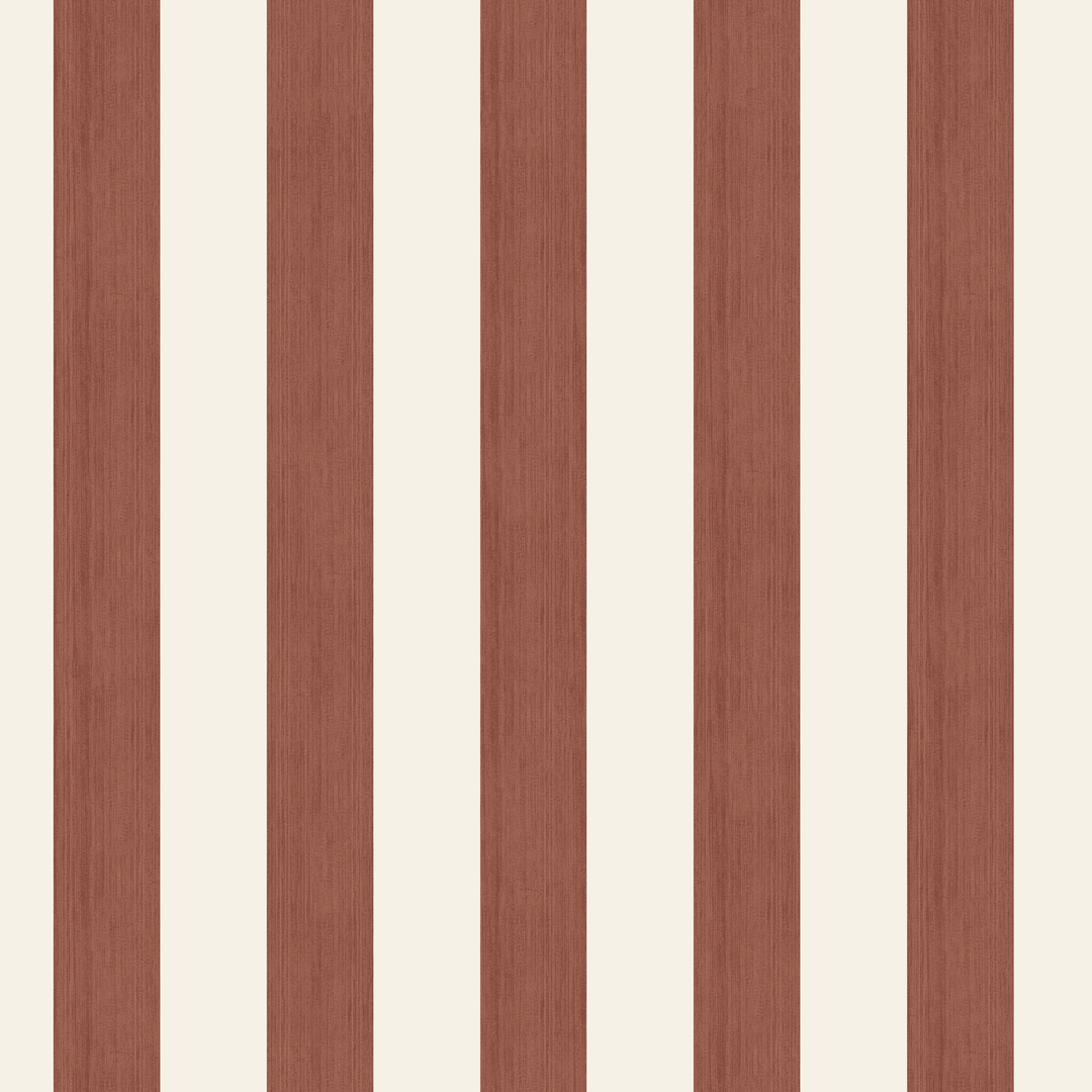 Warm brown and ivory 19th century equal-width stripe, brown striated: seamless repeating pattern tile for fabric by the yard.