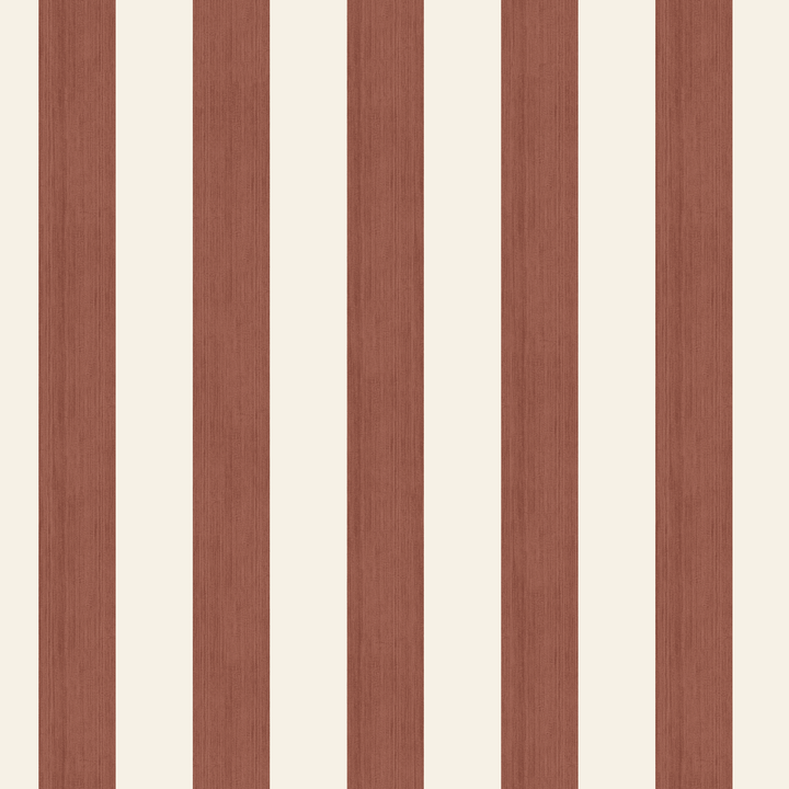 Warm brown and ivory 19th century equal-width stripe, brown striated: seamless repeating pattern tile for fabric by the yard.