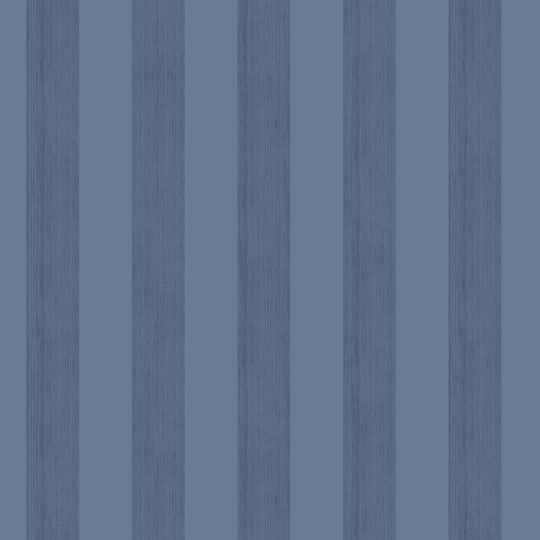 Muted blue 19th century equal-width stripe, deeper bands striated: seamless repeating pattern tile for fabric by the yard.