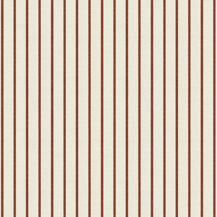 Brown woven-texture pencil stripe on a beige ground: flat wallpaper pattern preview