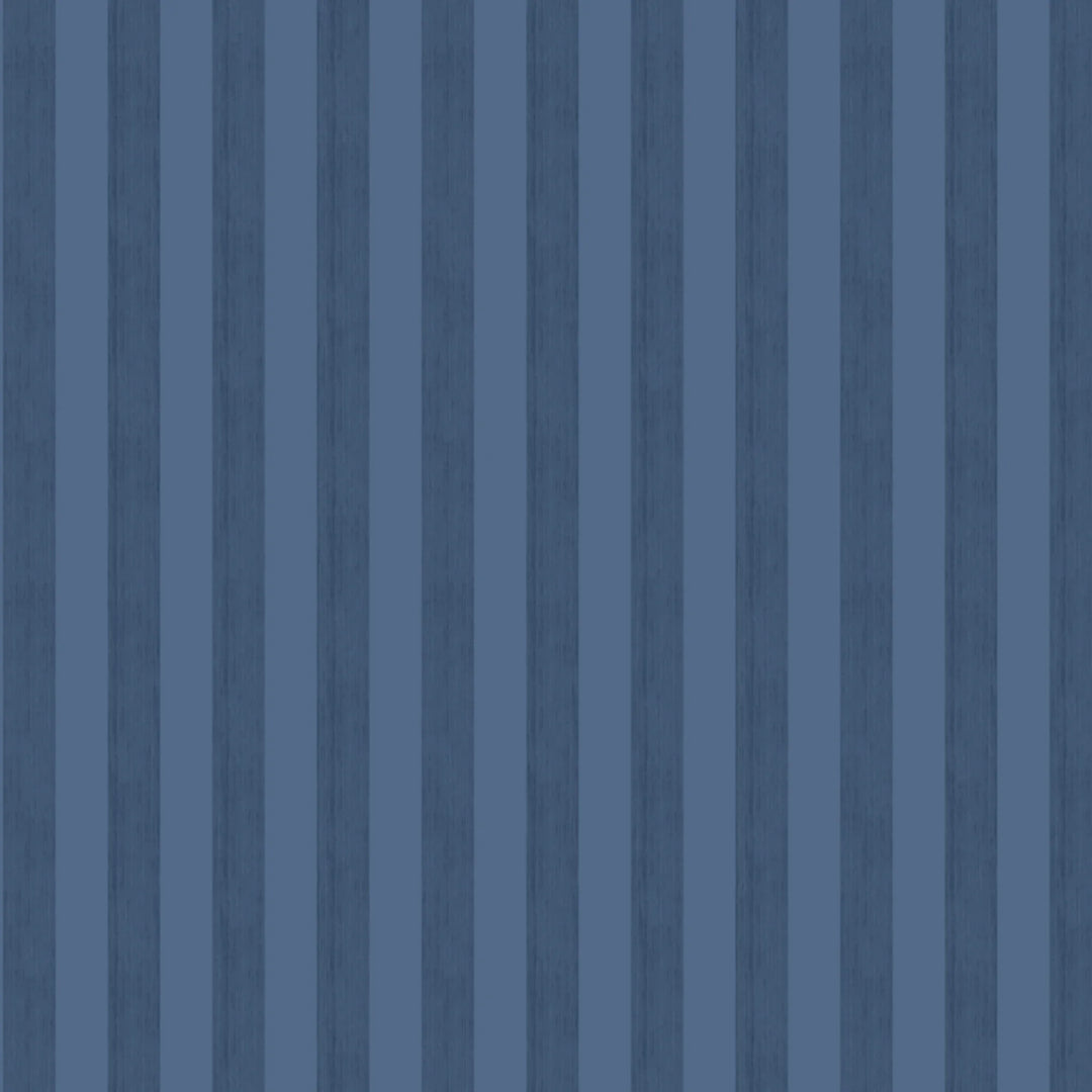Muted blue 19th century equal-width stripe, deeper bands striated: flat wallpaper pattern preview