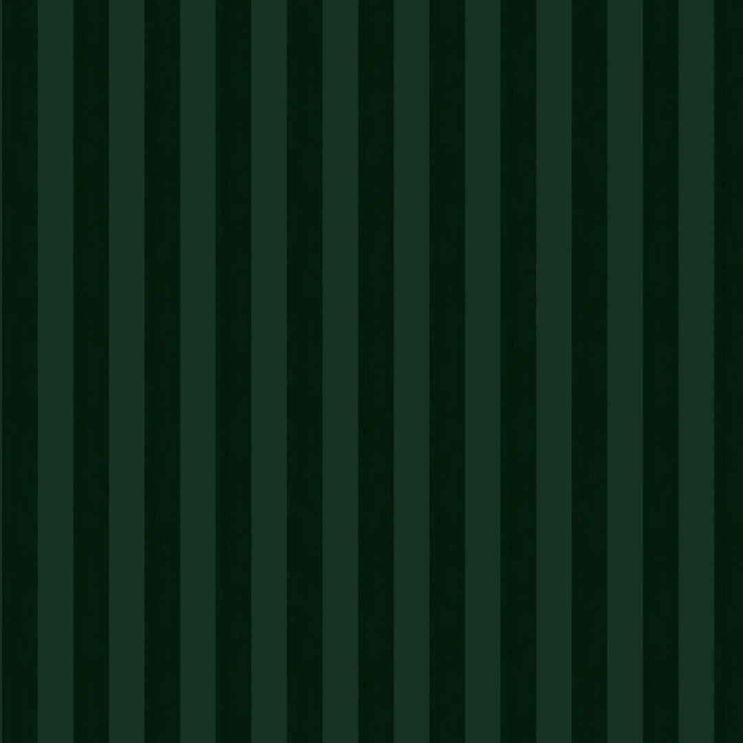 Deep green 19th century equal-width stripe, darker bands striated: flat wallpaper pattern preview