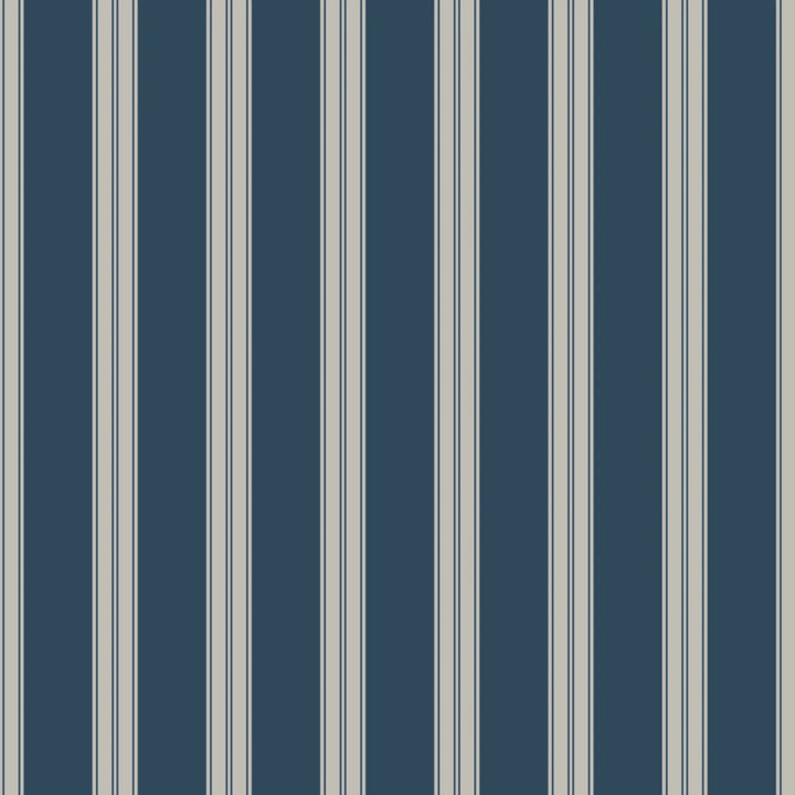 Grey 19th century double-band stripe on a blue-grey ground: flat wallpaper pattern preview