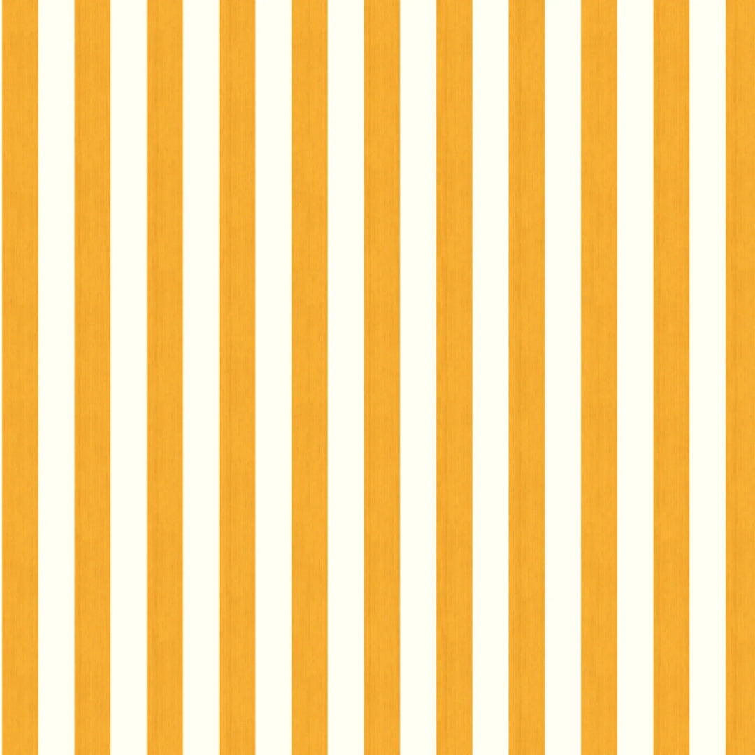 Marigold and ivory 19th century equal-width stripe, yellow striated: flat wallpaper pattern preview