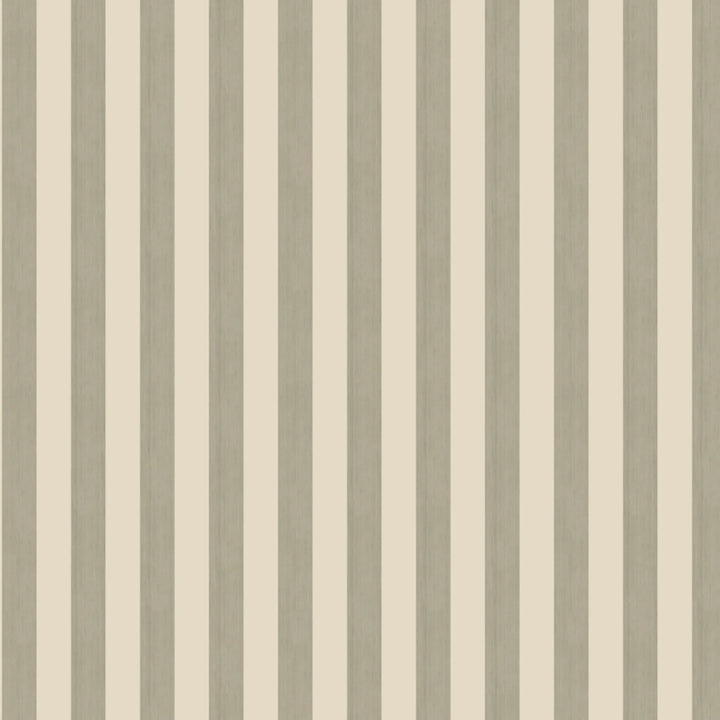 Warm greige 19th century equal-width stripe, deeper bands striated: flat wallpaper pattern preview