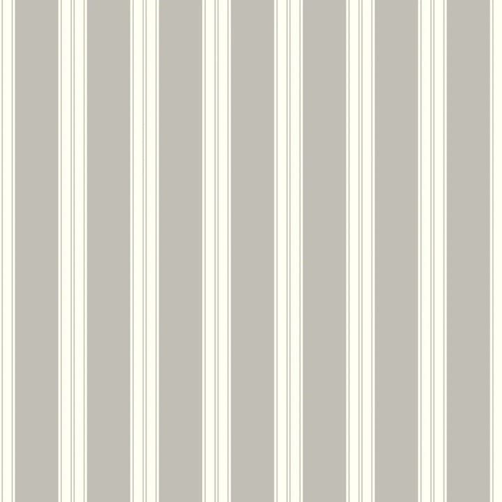 White 19th century double-band stripe on a grey ground: flat wallpaper pattern preview