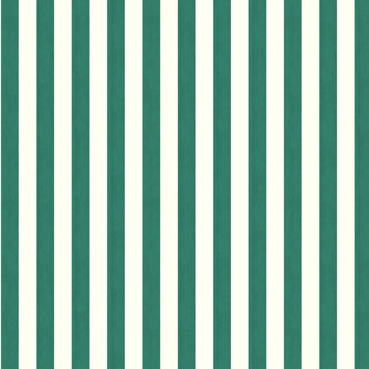 Blue-green and ivory 19th century equal-width stripe, green striated: flat wallpaper pattern preview