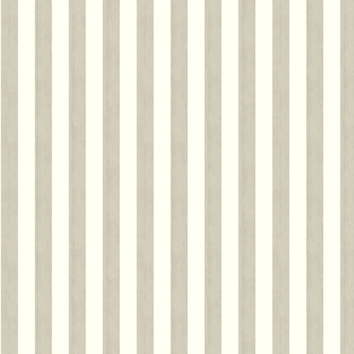 Cream and greige 19th century equal-width stripe, greige striated: flat wallpaper pattern preview
