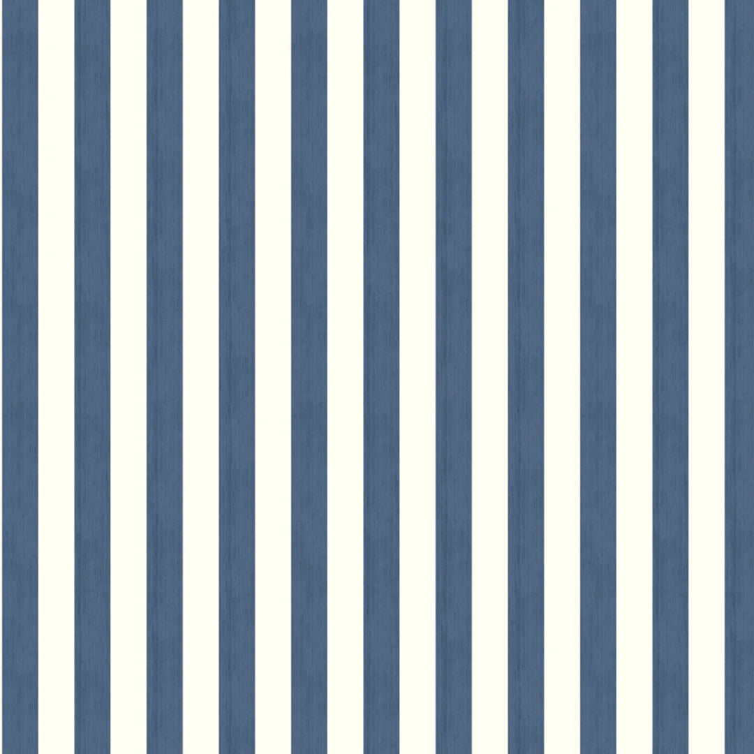 Greyed blue and ivory 19th century equal-width stripe, blue striated: flat wallpaper pattern preview