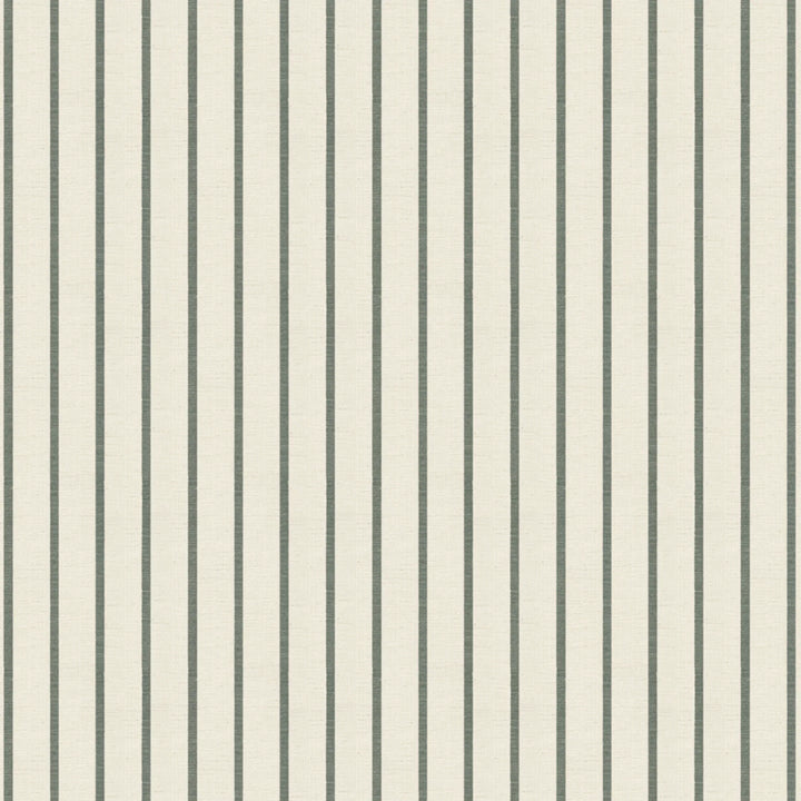 Grey-green woven-texture pencil stripe on a beige ground: flat wallpaper pattern preview