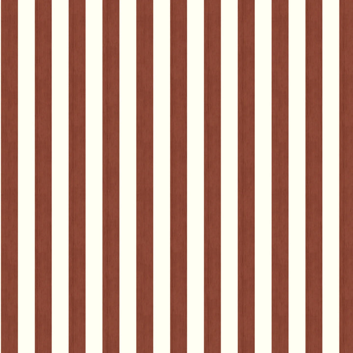 Warm brown and ivory 19th century equal-width stripe, brown striated: flat wallpaper pattern preview