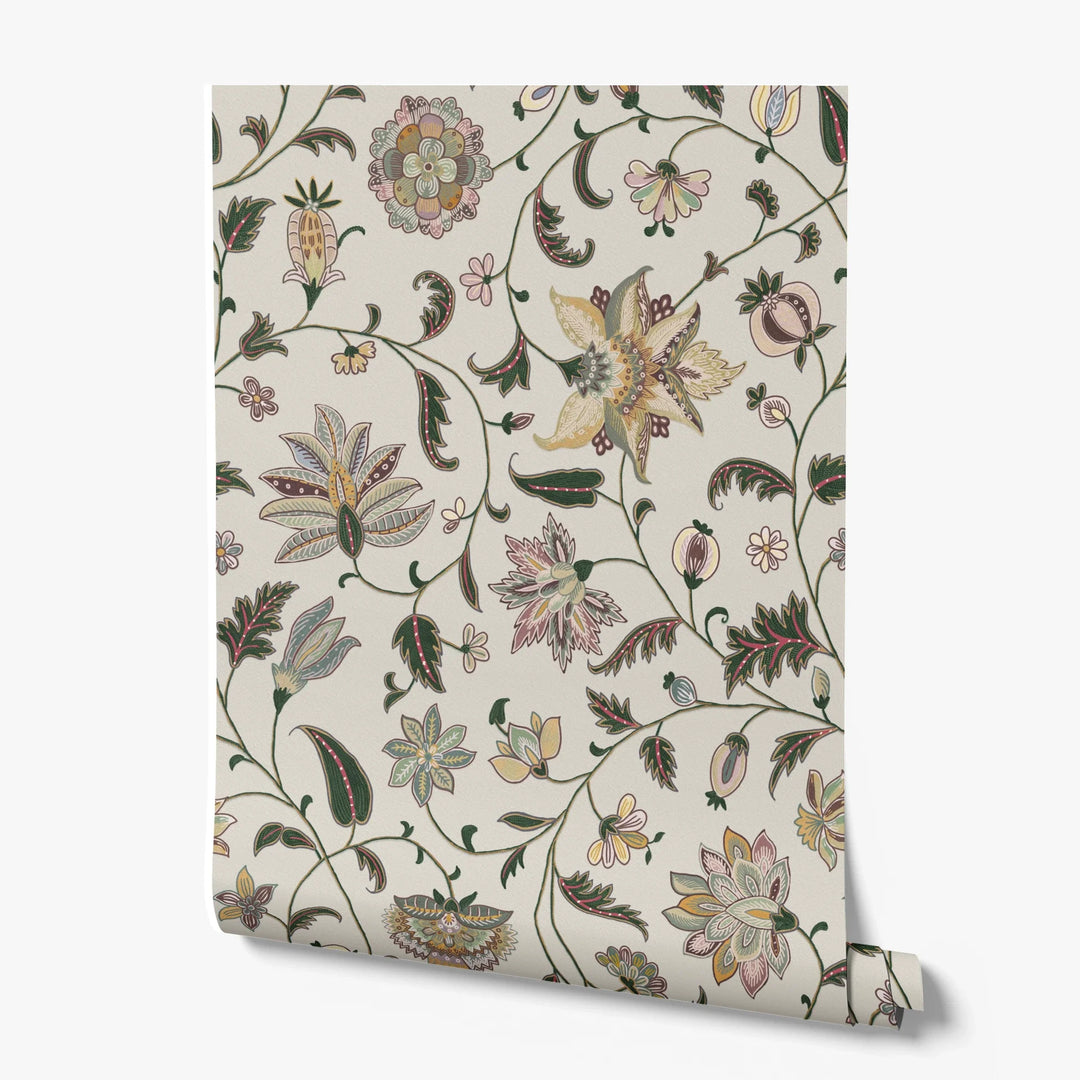 printed wallpaper roll