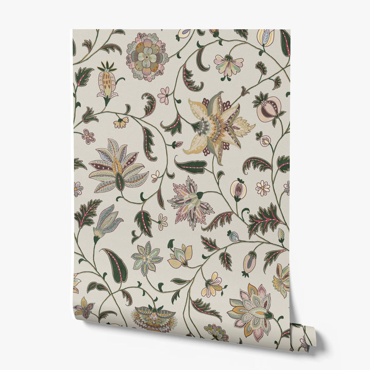 printed wallpaper roll