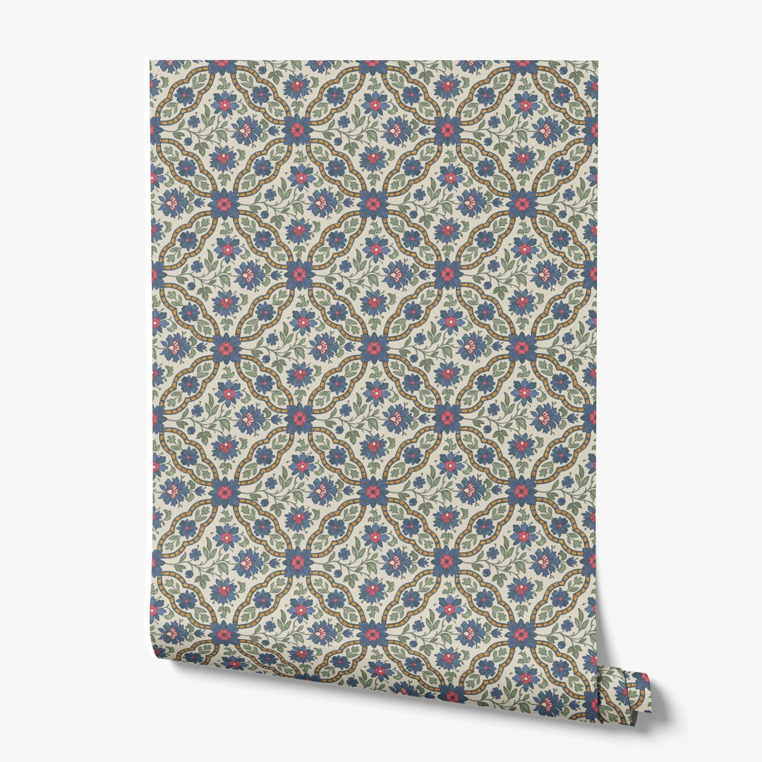 printed wallpaper roll